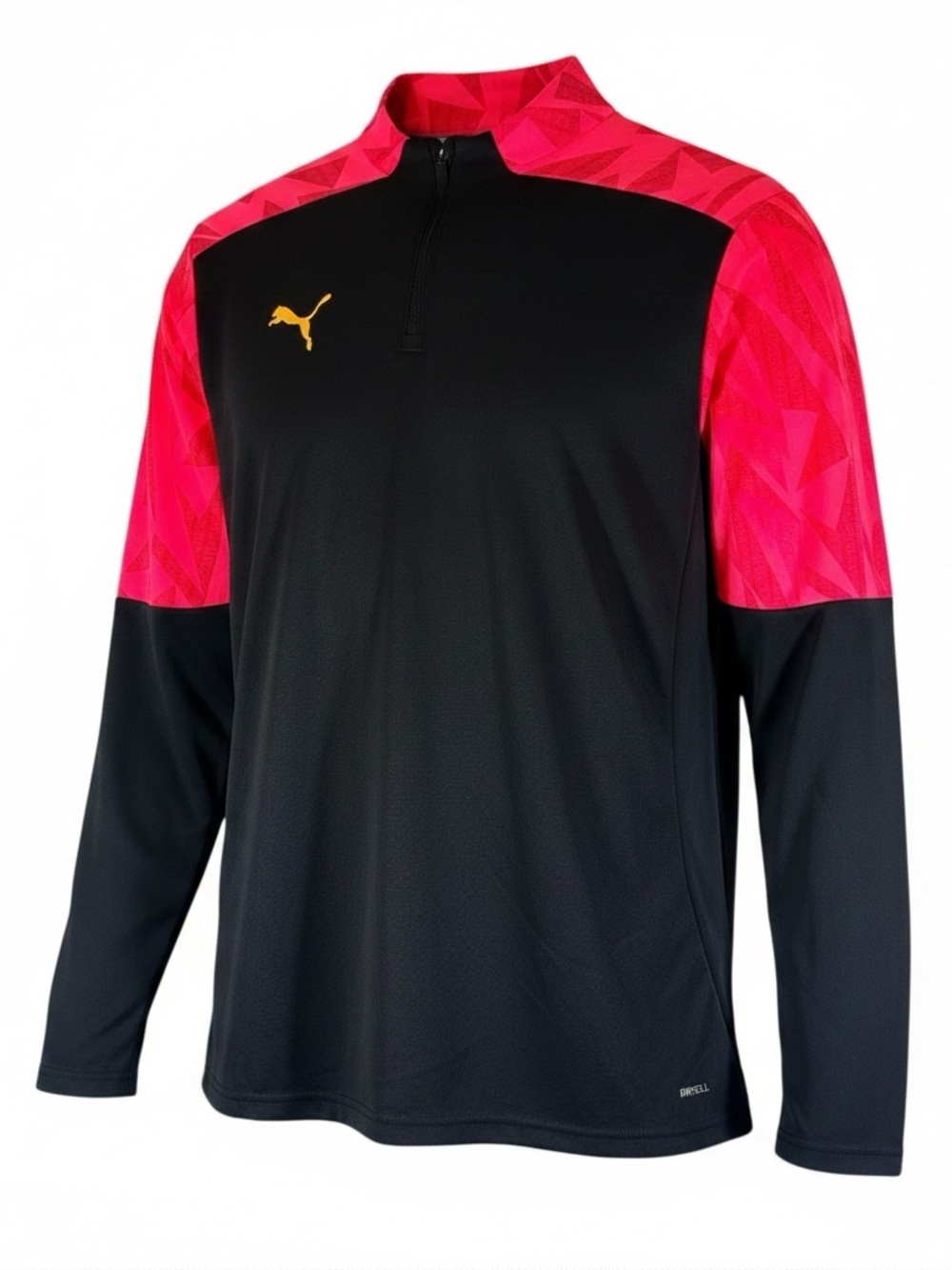 Puma Men’s individualFinal Red Black Geometric 1/4 Zip Pullover XL NWT
